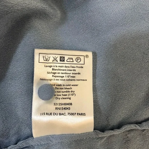 Sezane Chlo Shirt in Vintage Blue - Picture 6 of 7